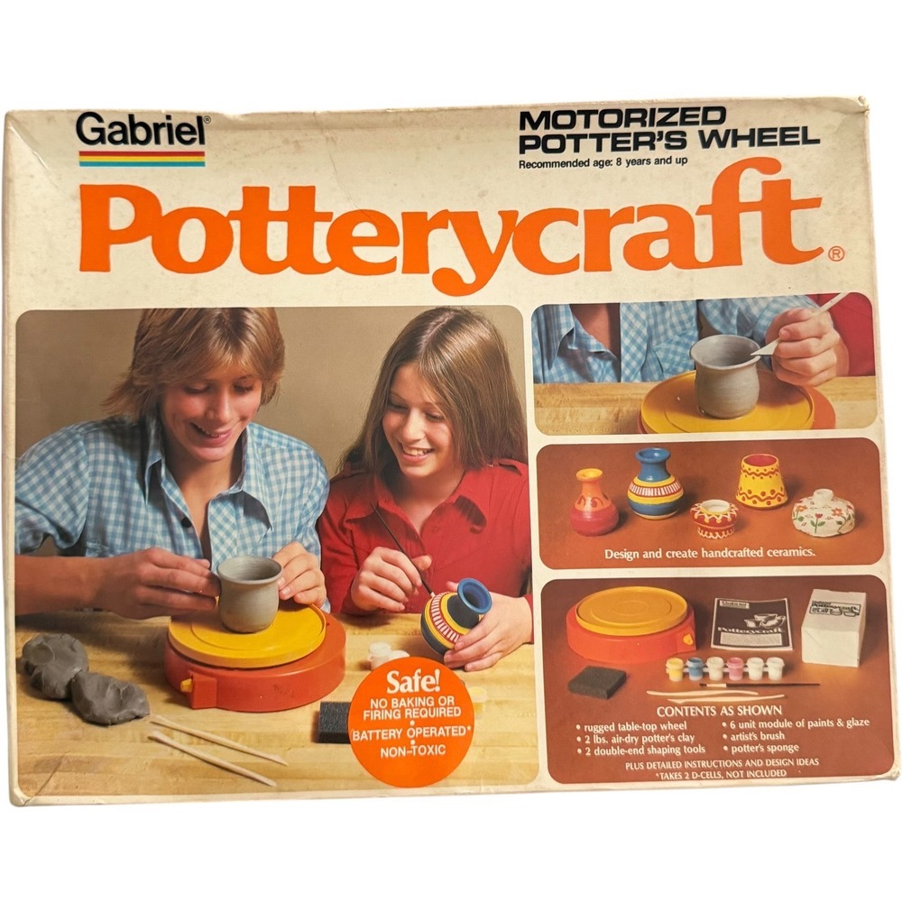 Gabriel‎ Potterycraft Motorized Potter's Wheel Vintage 38806 Tested Working 1977